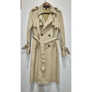Long line trench coat